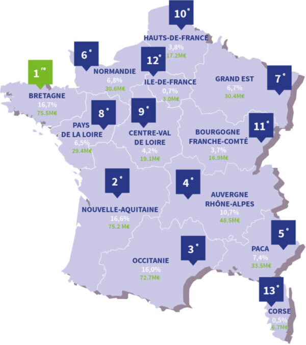 Carte France 2023