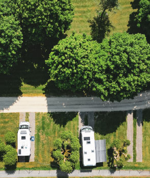 delimitation stabilisation emplacement camping cars