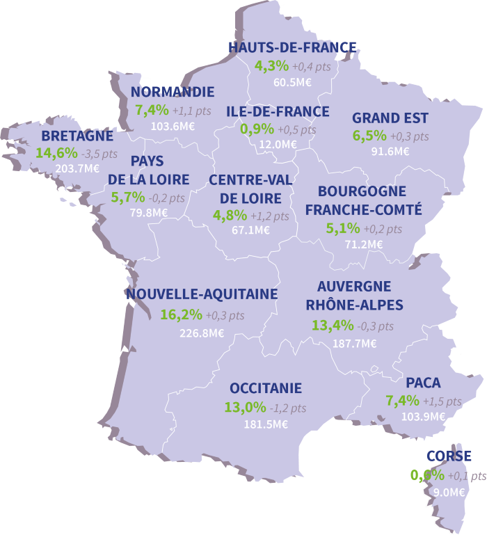 Carte France 2024