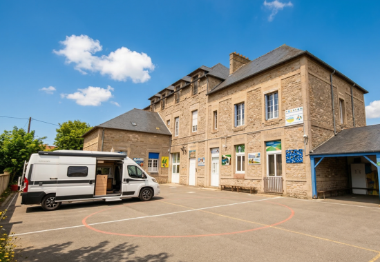 Camping car à l'école